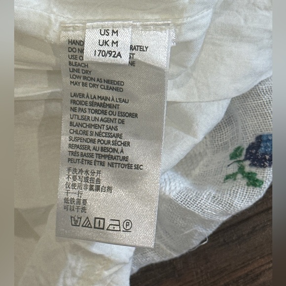 Kimchi Blue Women's Cream & Floral Design Short Sleeve Dress Size M - Picture 7 of 13